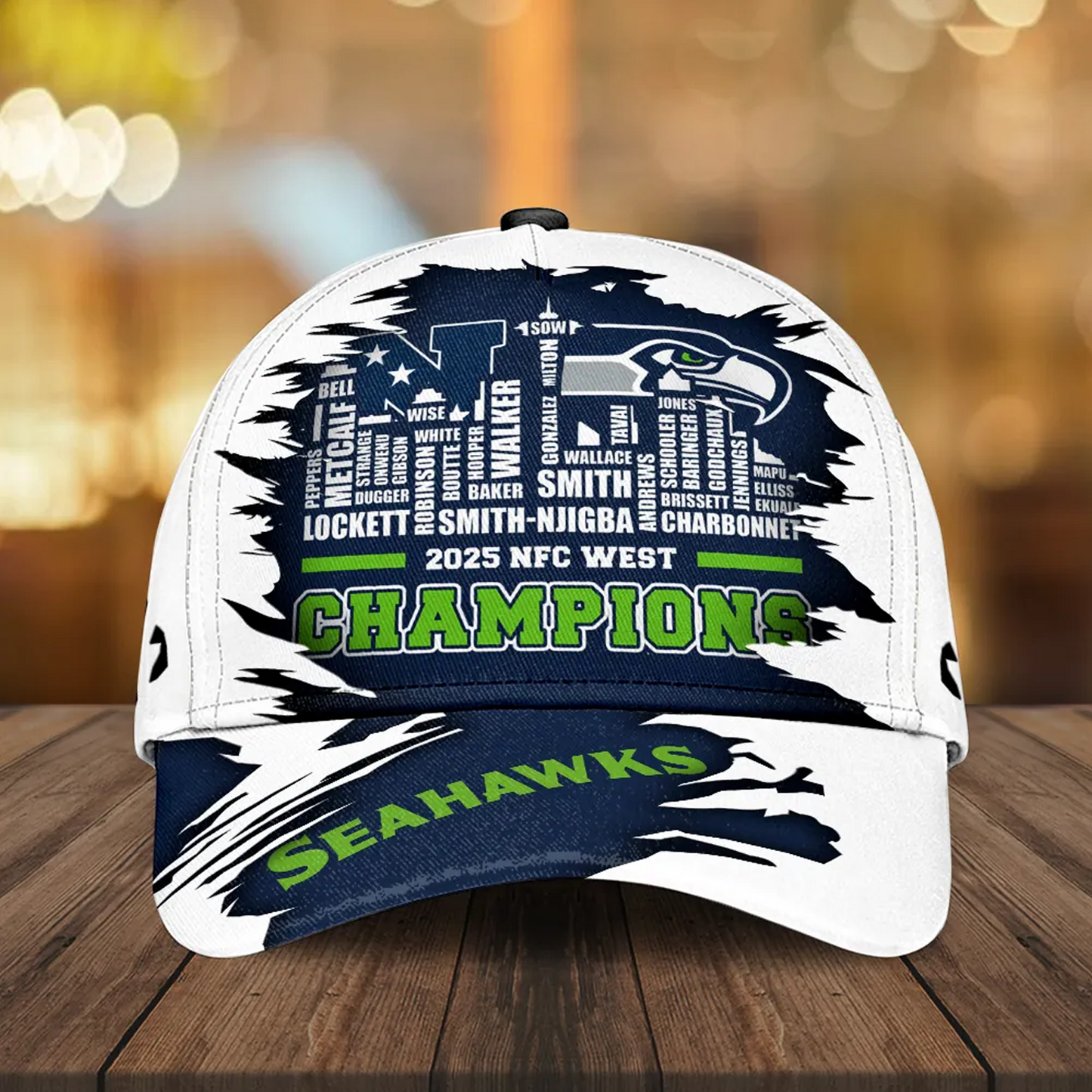 SEA 2025 NFC West Champions Classic Cap V1 DatND DVT