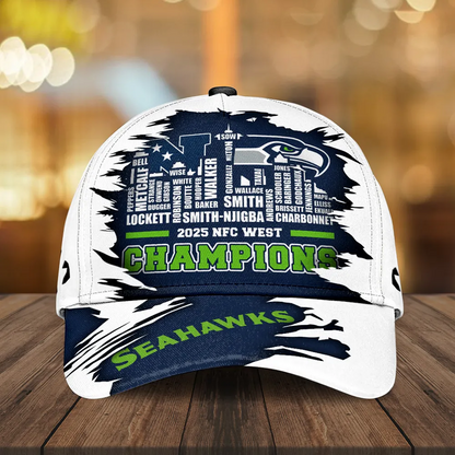 SEA 2025 NFC West Champions Classic Cap V1 DatND DVT