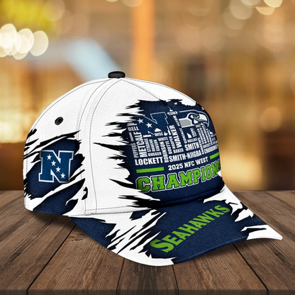 SEA 2025 NFC West Champions Classic Cap V1 DatND DVT