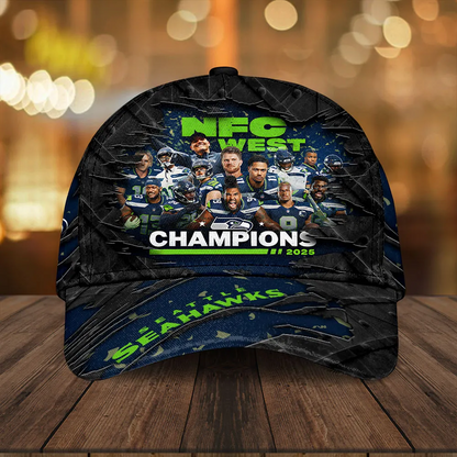 SEA 2025 NFC West Champions Classic Cap V11 DatND DVT