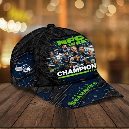 SEA 2025 NFC West Champions Classic Cap V11 DatND DVT