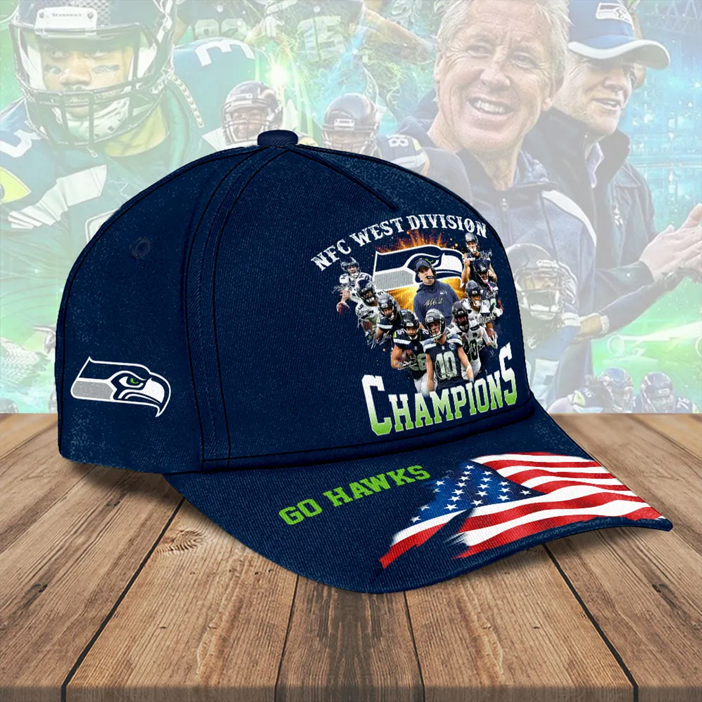 SEA 2025 NFC West Champions Classic Cap V14 DatND DVT