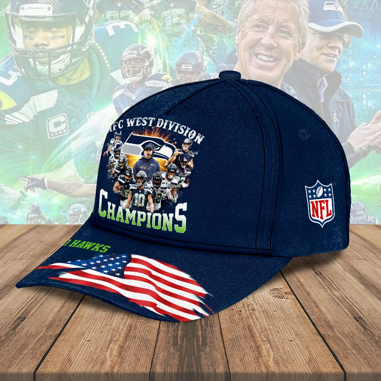 SEA 2025 NFC West Champions Classic Cap V14 DatND DVT