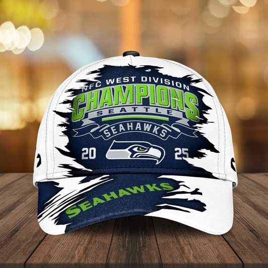SEA 2025 NFC West Champions Classic Cap V2 DatND DVT