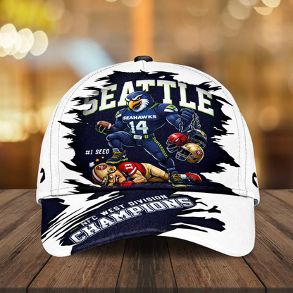 SEA 2025 NFC West Champions Classic Cap V4 DatND DVT