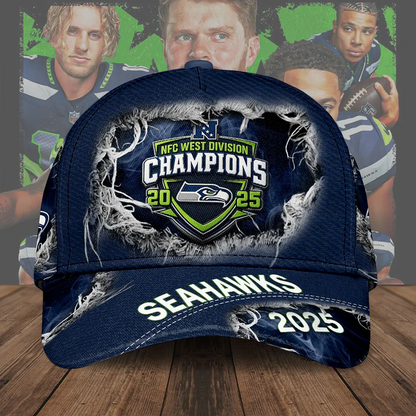 SEA 2025 NFC West Champions Classic Cap V5 DatND DVT
