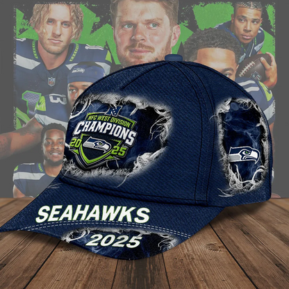 SEA 2025 NFC West Champions Classic Cap V5 DatND DVT