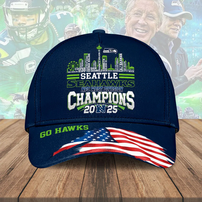 SEA 2025 NFC West Champions Classic Cap V8 DatND DVT