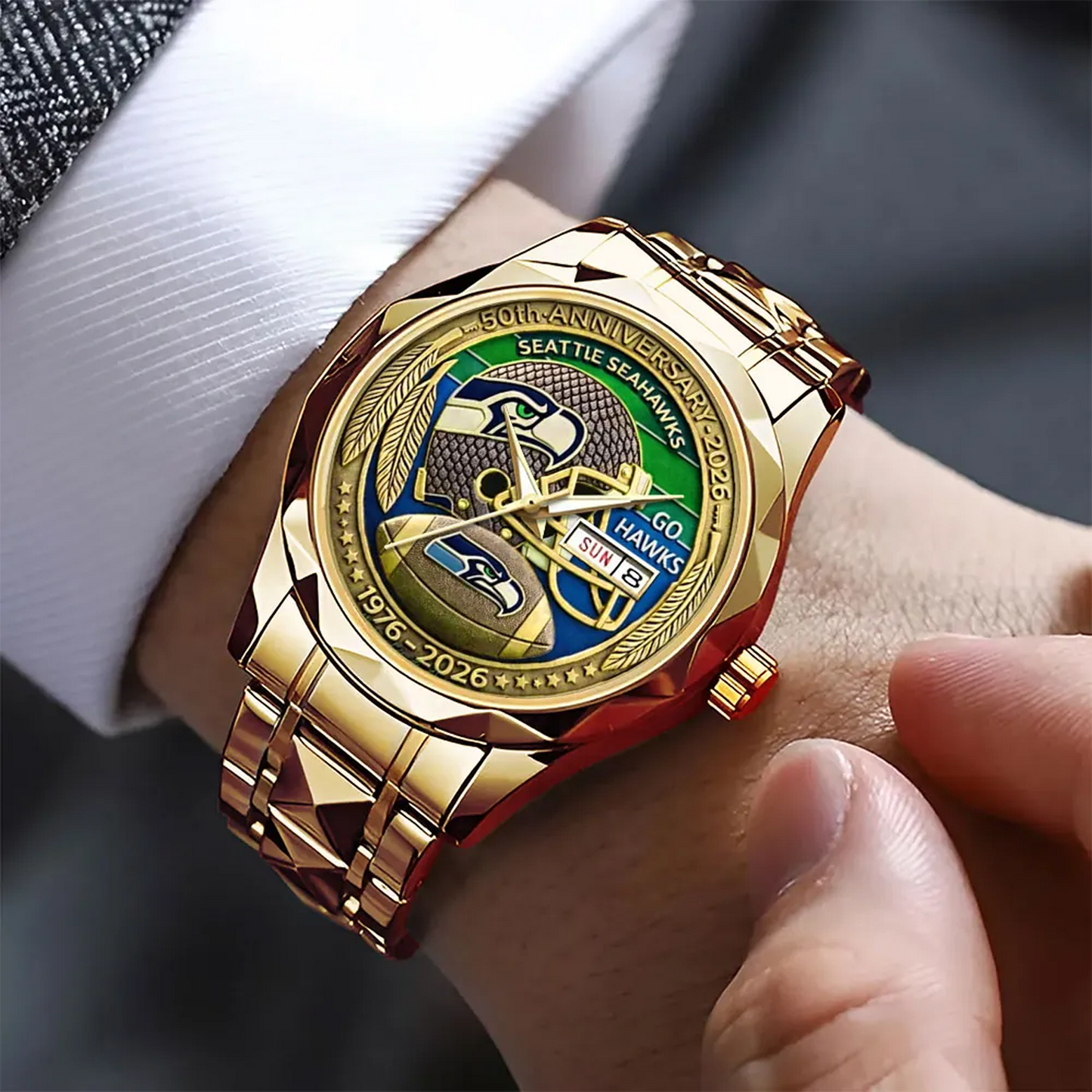 SEA 50th Anniversary Alloy Luxury Quartz Watch V5 DatND DVT