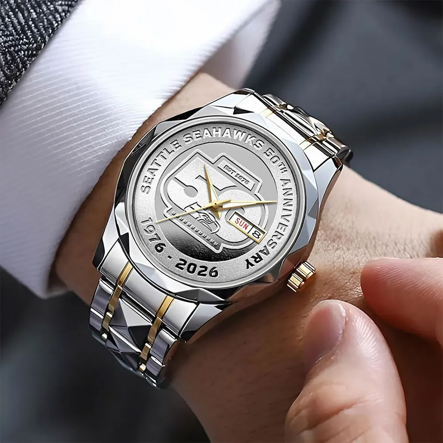 SEA 50th Anniversary Alloy Luxury Quartz Watch V6 DatND DVT