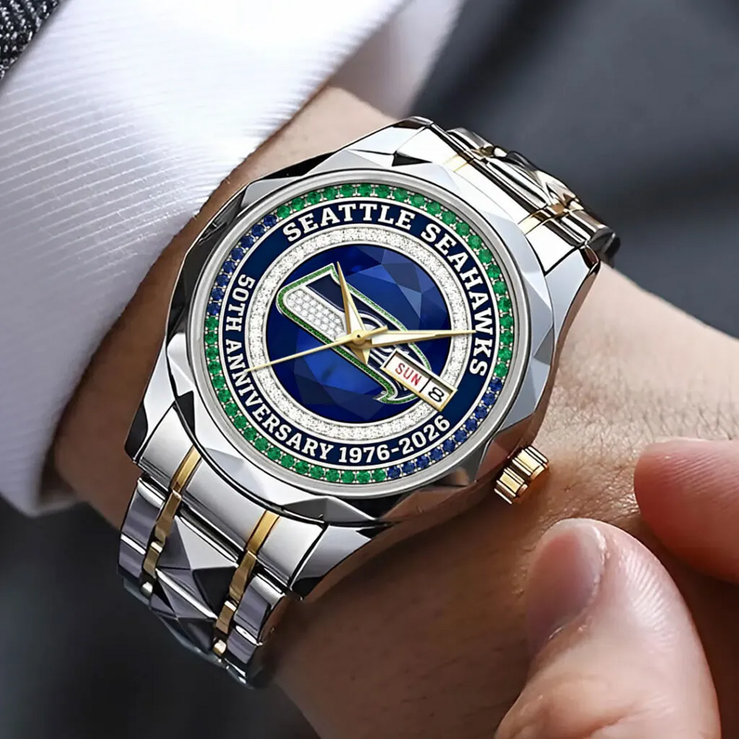 SEA 50th Anniversary Alloy Luxury Quartz Watch V9 DatND DVT