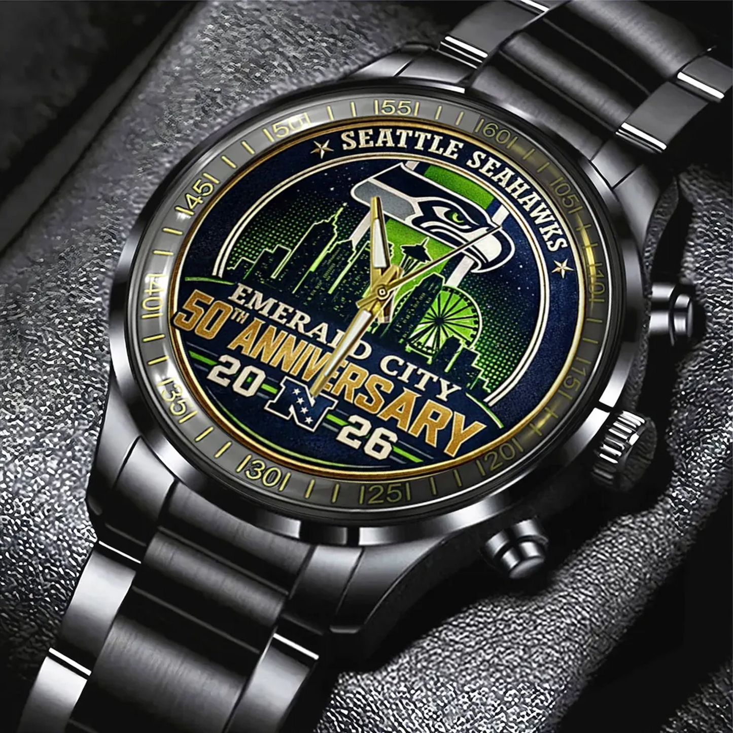 SEA 50th Anniversary Black Stainless Steel Watch V1 DatND DVT