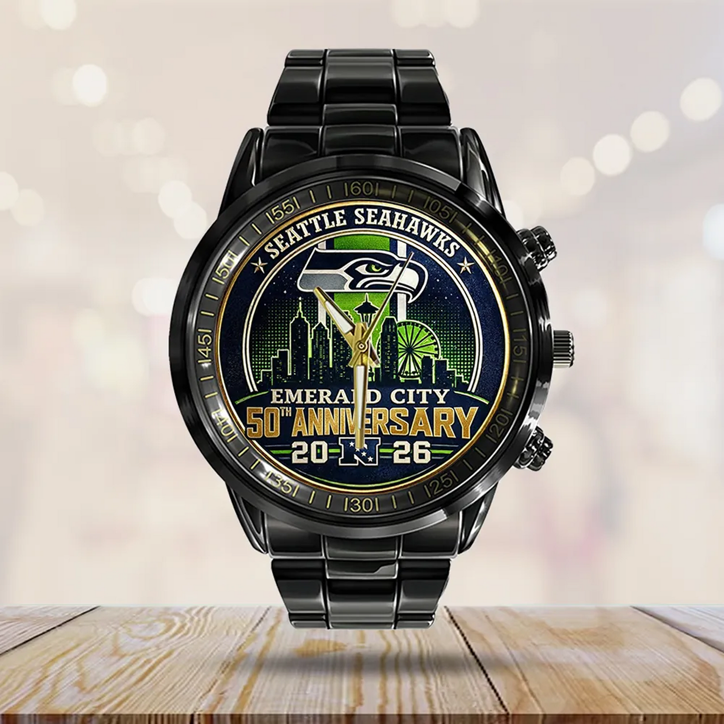 SEA 50th Anniversary Black Stainless Steel Watch V1 DatND DVT