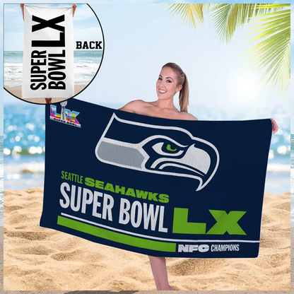 SEA NFC Champions Rectangle Beach Towel V2 DatND DVT