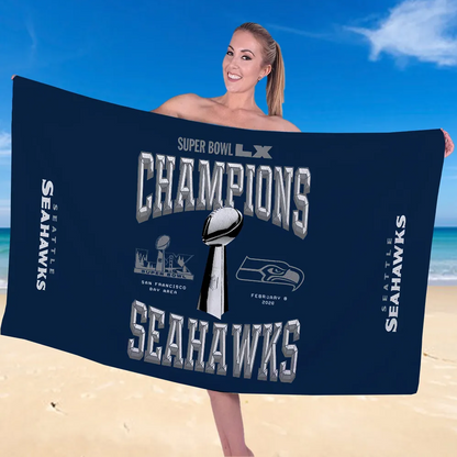 SEA x 2025 Super Bowl LX Champions 3D Double-side House Flag V2 DATND TANTD