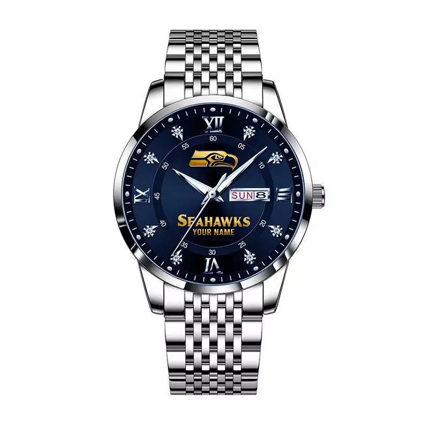 SEA x 2025 Super Bowl LX Champions Alloy Luxury Quartz Watch V1 DATND TANTD