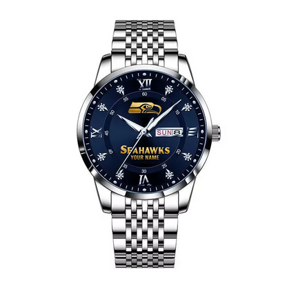 SEA x 2025 Super Bowl LX Champions Alloy Luxury Quartz Watch V1 DATND TANTD