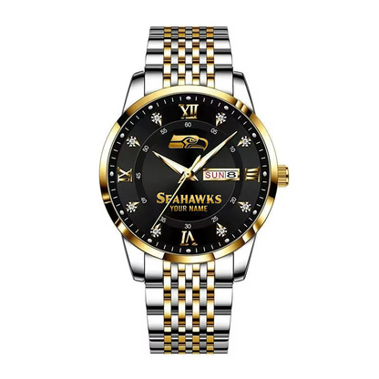 SEA x 2025 Super Bowl LX Champions Alloy Luxury Quartz Watch V1 DATND TANTD