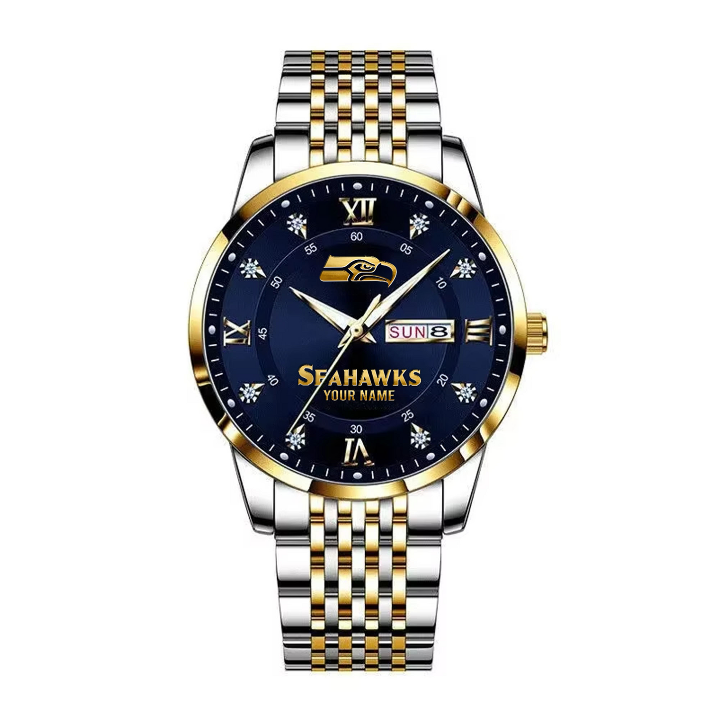 SEA x 2025 Super Bowl LX Champions Alloy Luxury Quartz Watch V1 DATND TANTD
