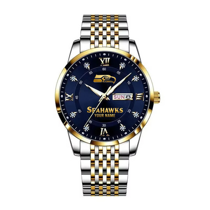 SEA x 2025 Super Bowl LX Champions Alloy Luxury Quartz Watch V1 DATND TANTD