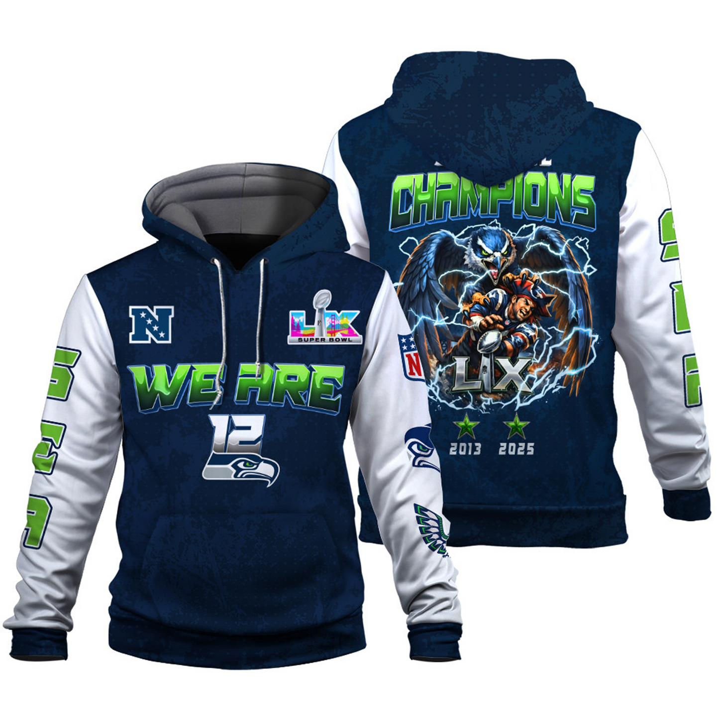 SEA x AFC Champions 3D Hoodie V1 DATND TANTD