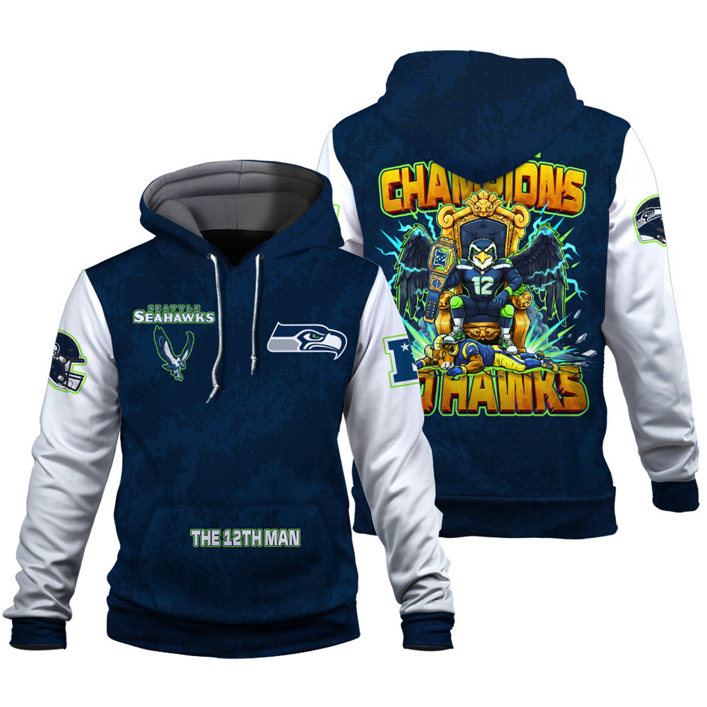 SEA x AFC Champions 3D Hoodie V10 DATND TANTD