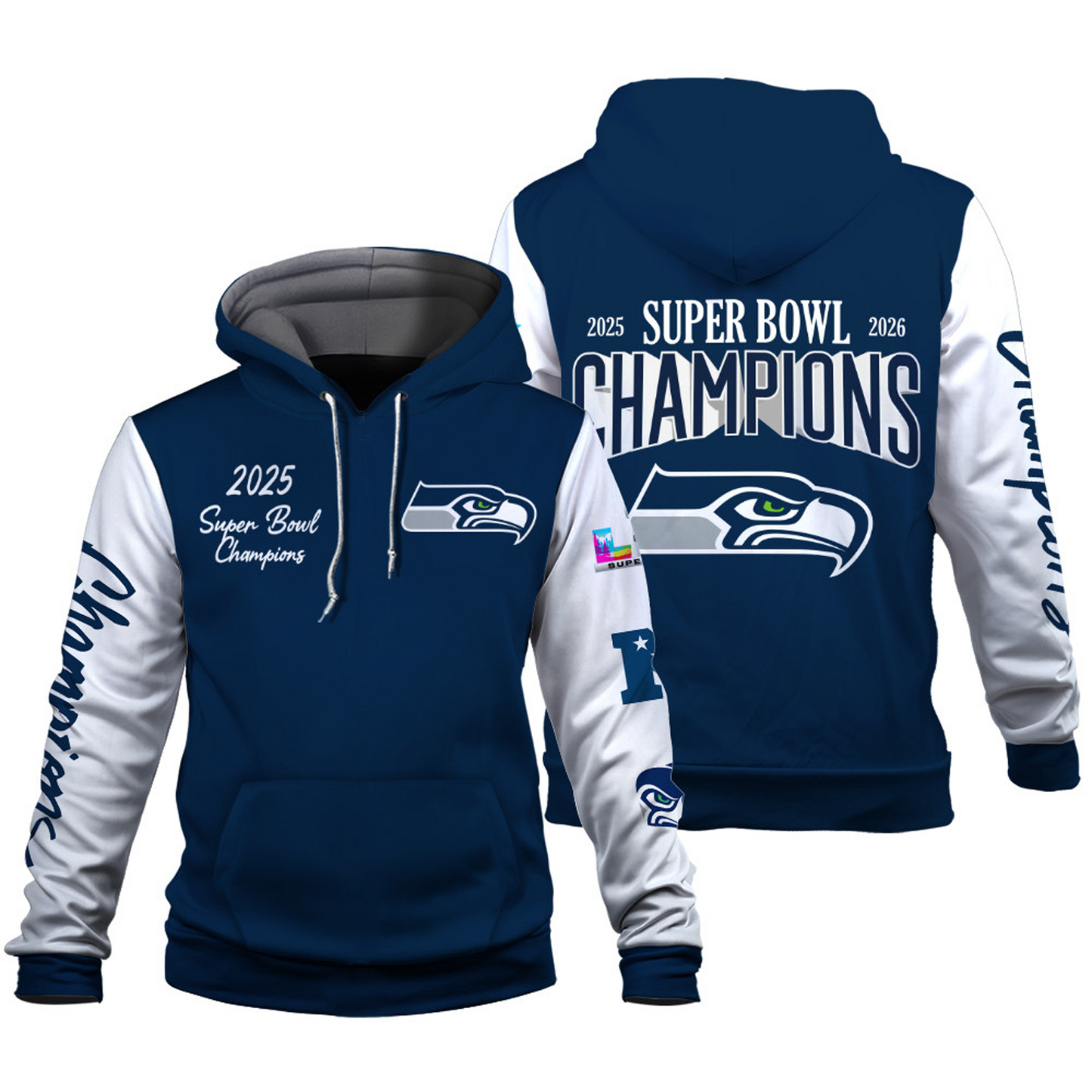SEA x AFC Champions 3D Hoodie V5 DATND TANTD