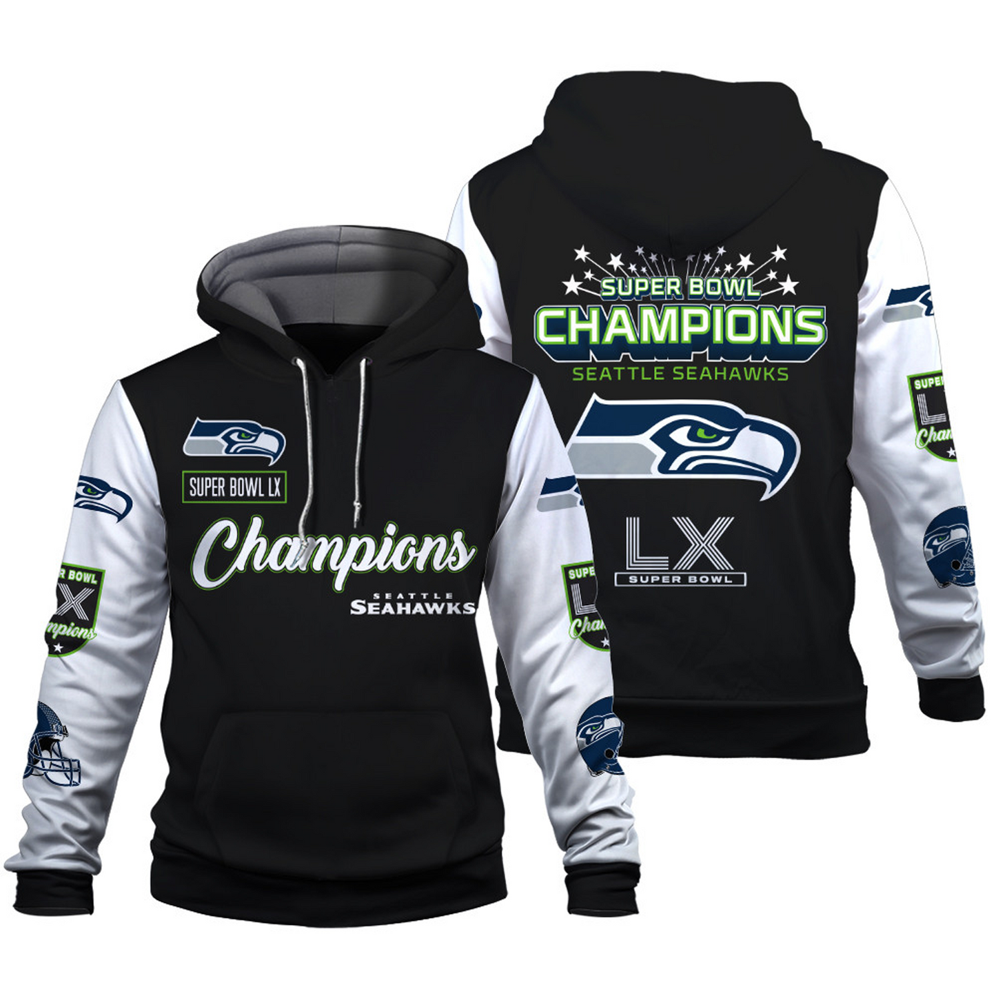 SEA x AFC Champions 3D Hoodie V6 DATND TANTD