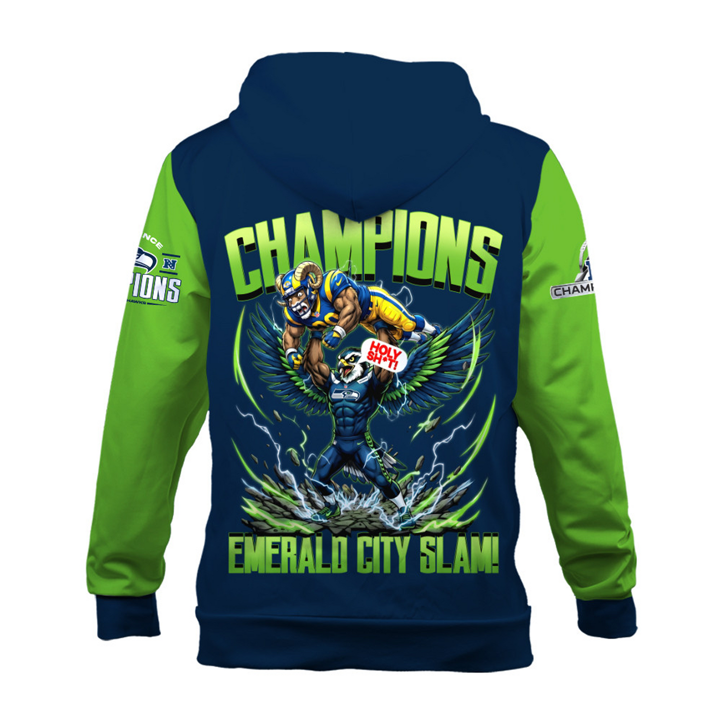 SEA x AFC Champions 3D Hoodie V7 DATND TANTD