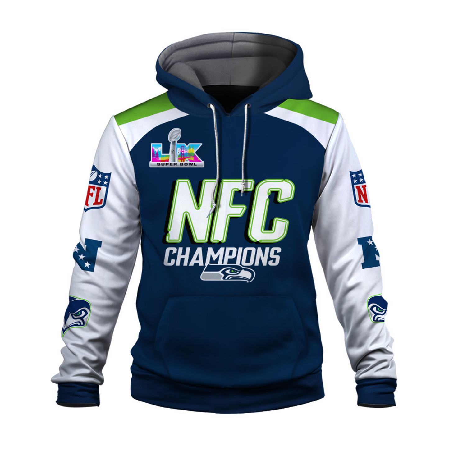 SEA x AFC Champions 3D Hoodie V8 DATND TANTD