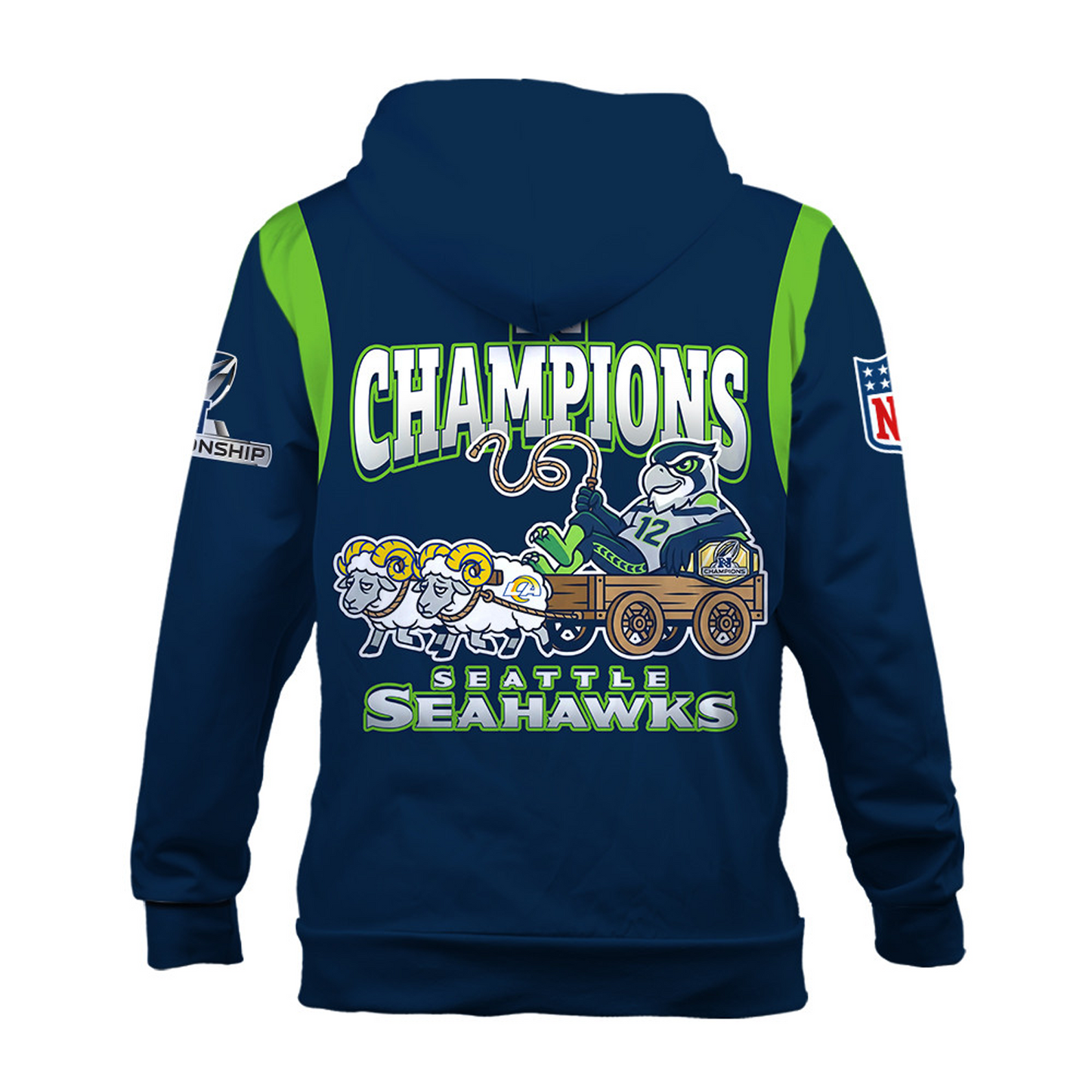 SEA x AFC Champions 3D Hoodie V9 DATND TANTD