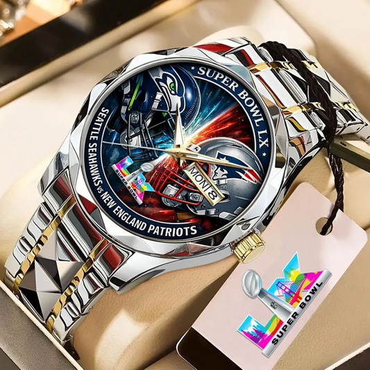 SEA x NE 2025 NFC Champions Alloy Luxury Quartz Watch V1 DatND DVT