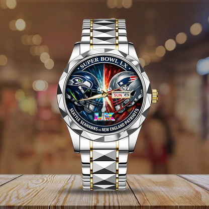 SEA x NE 2025 NFC Champions Alloy Luxury Quartz Watch V1 DatND DVT