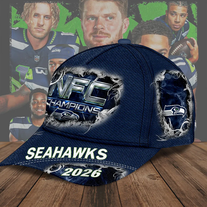SEA x NFL 2025 NFC Champions Classic Cap V2DatND DVT