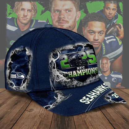 SEA x NFL 2025 NFC Champions Classic Cap V3DatND DVT