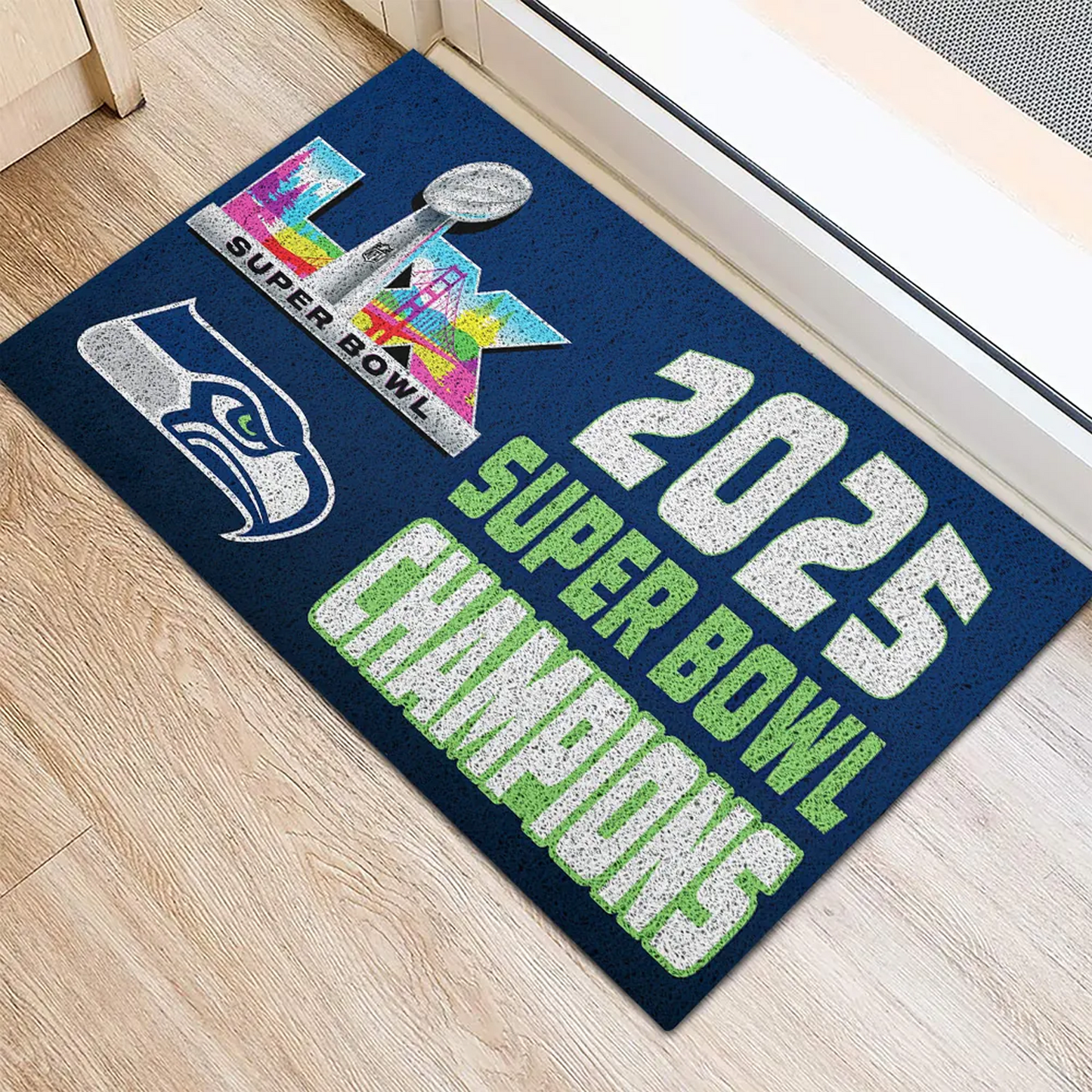 SEA x NFL 2025 Super Bowl LX Champions Custom Doormat V1 DatND DVT