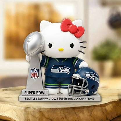 SEA x NFL 2025 Super Bowl LX Champions Custom Shape Acrylic Plaque V2 DatND DVT