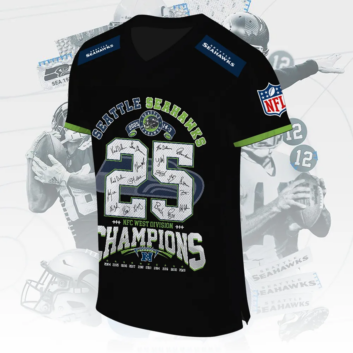 SEA x NFL 3D Football Jersey V2 DatND DVT