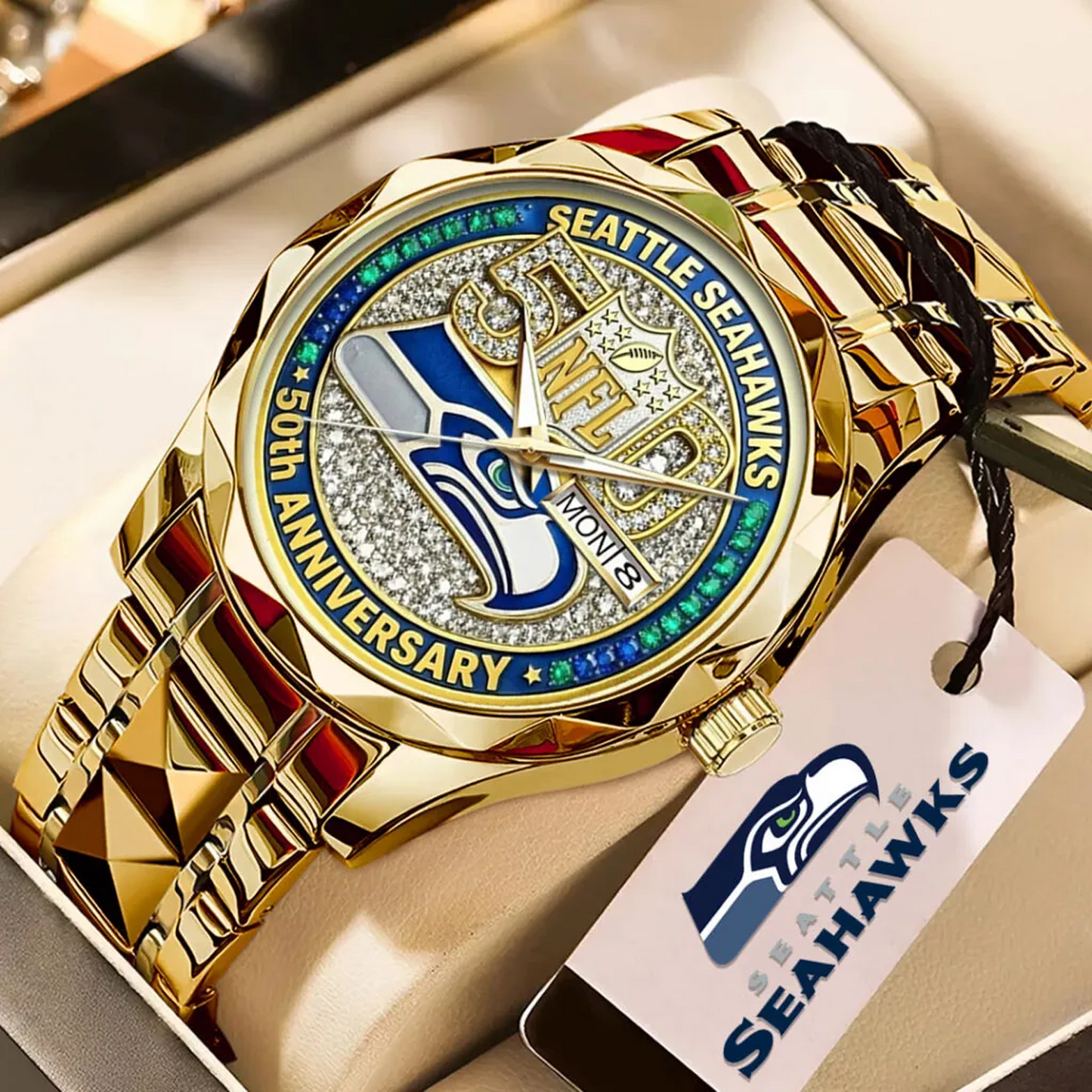 SEA x NFL 50th Anniversary 2026 Alloy Luxury Quartz Watch V1 DatND DVT