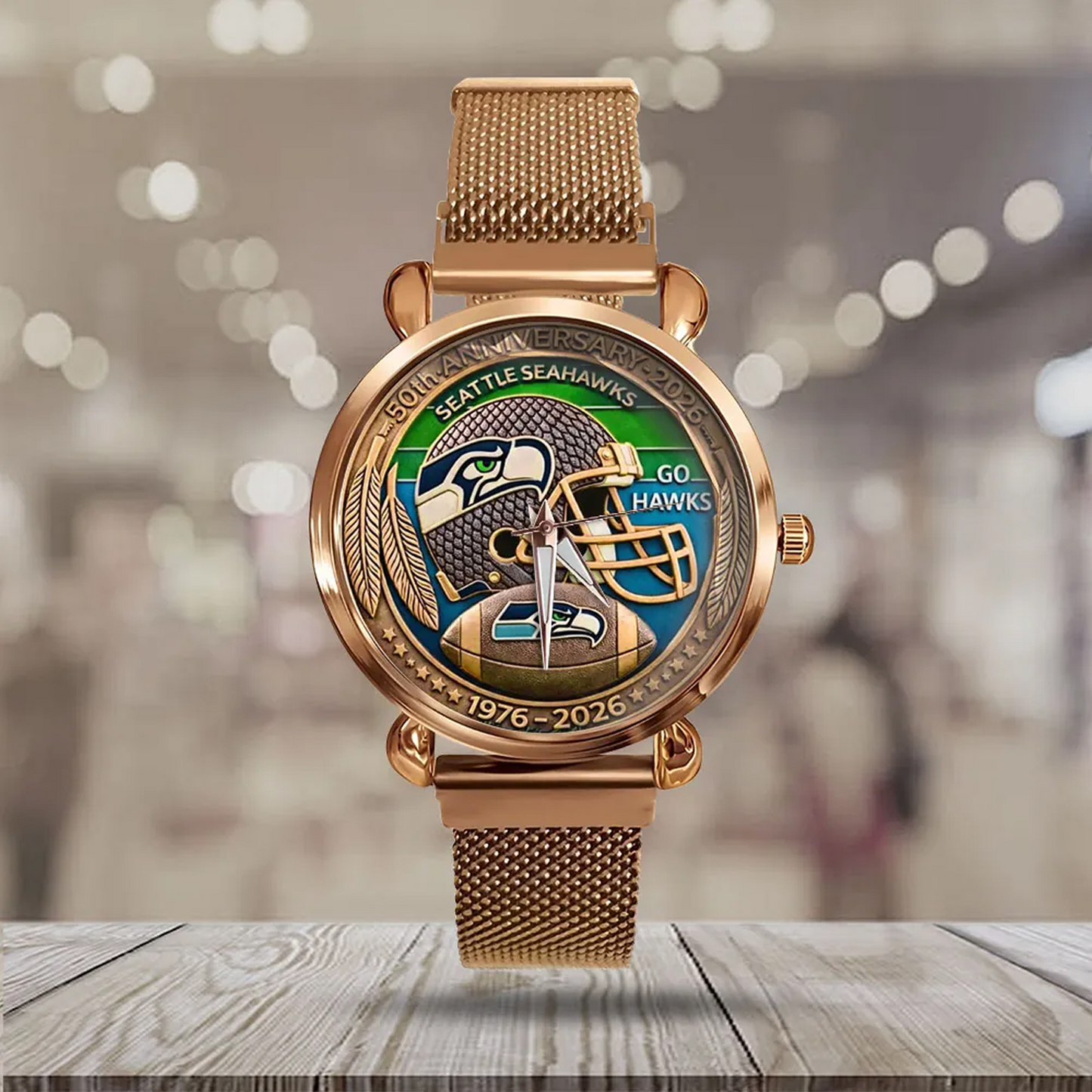 SEA x NFL 50th Anniversary Mesh Strap Quartz Watch V1 DatND DVT