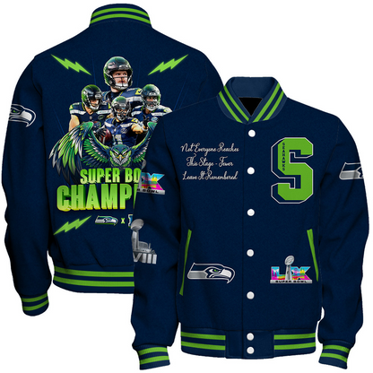 SEA x NFL Champions 2025 Varsity Jacket V1 DATND TANTD