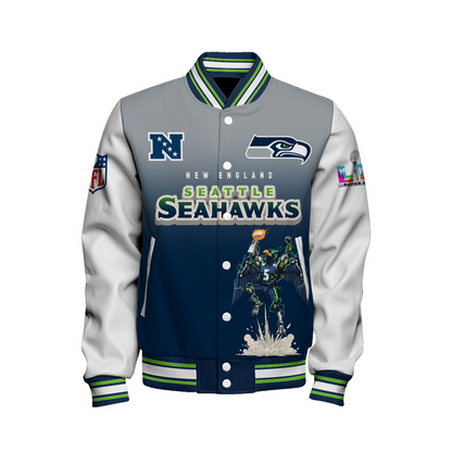 SEA x NFL Champions 2025 Varsity Jacket V10 DATND TANTD
