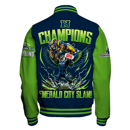 SEA x NFL Champions 2025 Varsity Jacket V11 DATND TANTD