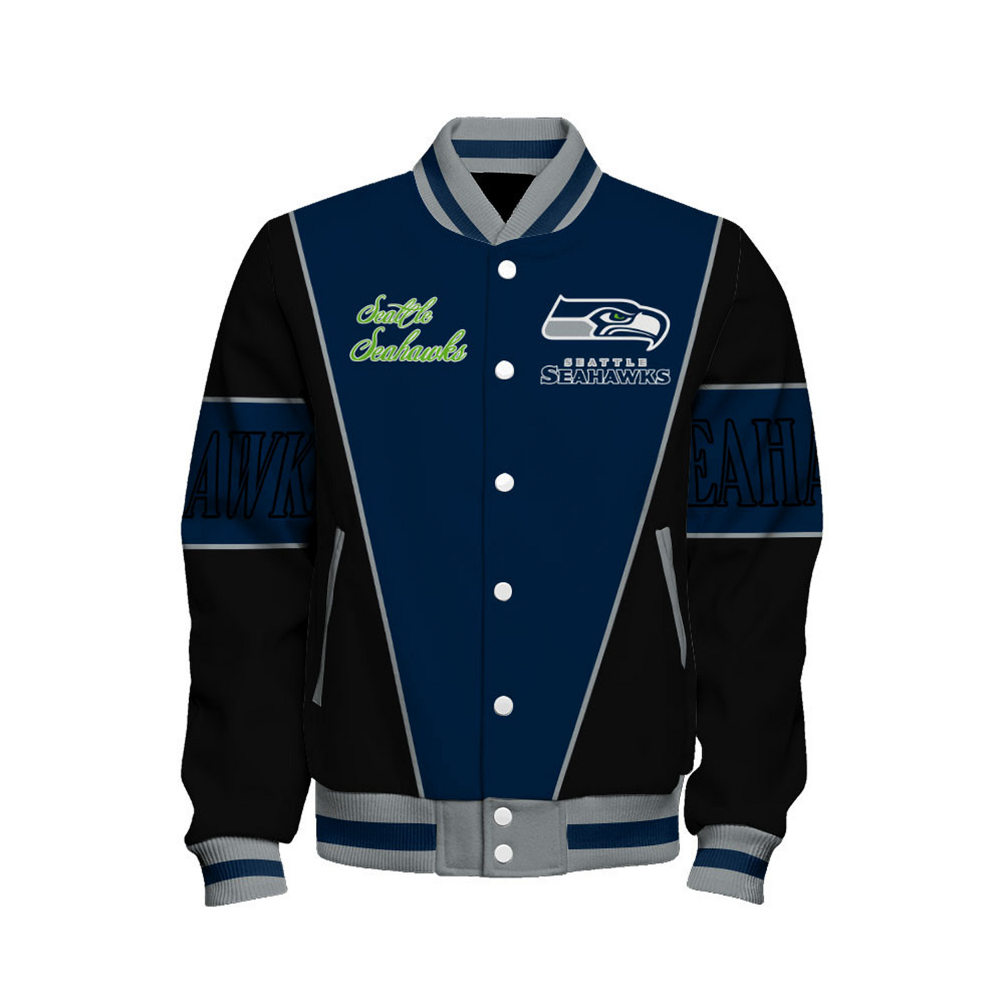 SEA x NFL Champions 2025 Varsity Jacket V3 DATND TANTD