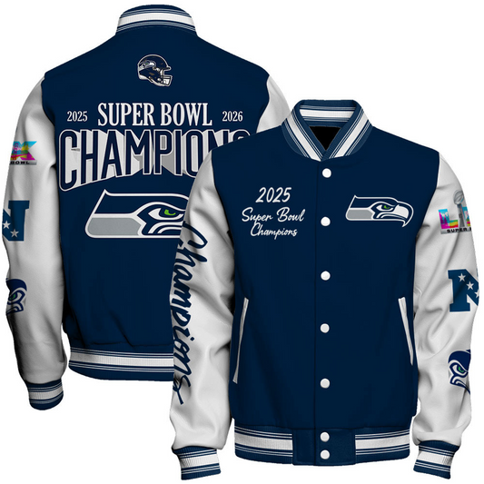 SEA x NFL Champions 2025 Varsity Jacket V4 DATND TANTD
