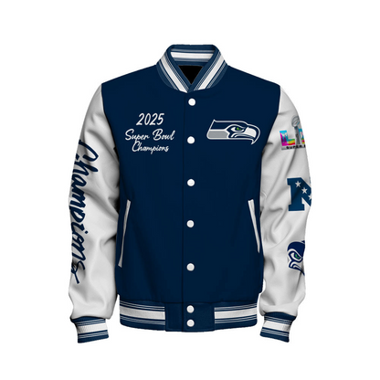 SEA x NFL Champions 2025 Varsity Jacket V4 DATND TANTD