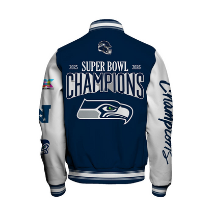 SEA x NFL Champions 2025 Varsity Jacket V4 DATND TANTD