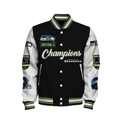 SEA x NFL Champions 2025 Varsity Jacket V5 DATND TANTD