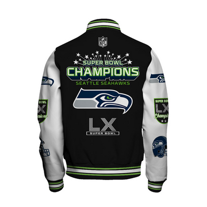 SEA x NFL Champions 2025 Varsity Jacket V5 DATND TANTD