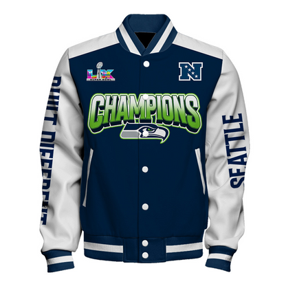 SEA x NFL Champions 2025 Varsity Jacket V6 DATND TANTD